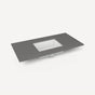 Robern - Top, Craft 49'', Single-Hole, Stone Gray