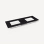 Robern - Top, Craft 61'', Dual, 1-Hole, Lava Black