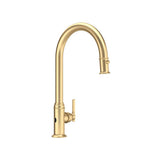 Rohl - SouthbankE Pull-Down Touchless Kitchen Faucet - Satin English Gold