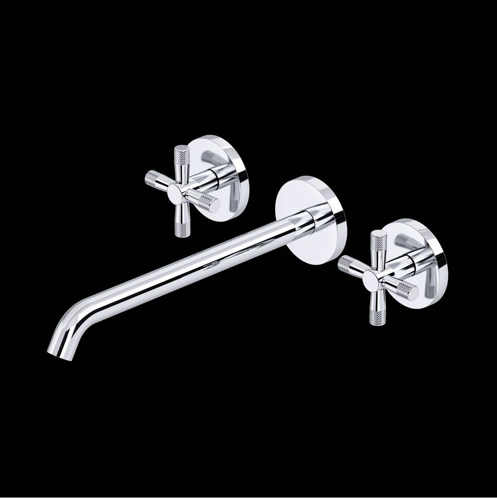Rohl - AmahleE Wall Mount Tub Filler Trim With C-Spout - Polished Chrome