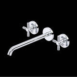 Rohl - AmahleE Wall Mount Tub Filler Trim With C-Spout - Polished Chrome