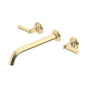 Rohl - ModelleE Wall Mount Tub Filler Trim With C-Spout - Antique Gold