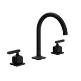 Rohl - ApothecaryE Widespread Lavatory Faucet With C-Spout - Matte Black