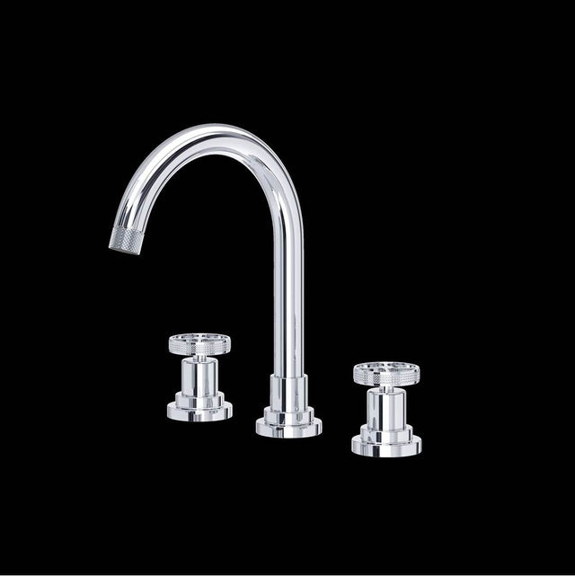 Rohl - CampoE Widespread Lavatory Faucet With C-Spout - Polished Chrome