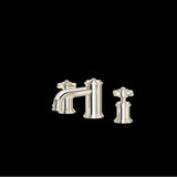 Rohl - ArmstrongE Widespread Lavatory Faucet With Low Spout - Polished Nickel