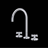 Rohl - AmahleE Widespread Lavatory Faucet With C-Spout - Polished Chrome