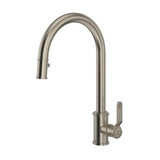 Rohl - ArmstrongE Pull-Down Kitchen Faucet With C-Spout - Satin Nickel