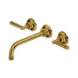 Rohl - Graceline Wall Mount Tub Filler Trim - Unlacquered Brass