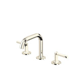 Rohl - ModelleE Widespread Lavatory Faucet With U-Spout - Polished Nickel