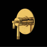Rohl - AmahleE 1/2'' Therm & Pressure Balance Trim With 3 Functions - Unlacquered Brass