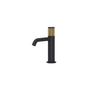 Rohl - AmahleE Single Handle Lavatory Faucet - Matte Black With Antique Gold