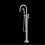 Rohl - Traditional Single Hole Floor Mount Tub Filler Trim - Polished Chrome