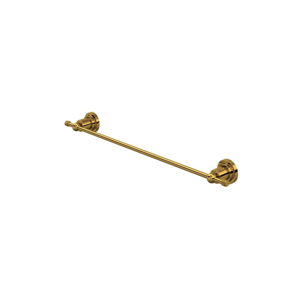 Rohl - CampoE 18'' Towel Bar - Unlacquered Brass