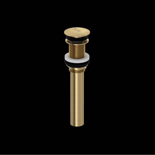 Rohl - Lavatory Push Drain Without Overflow - Antique Gold