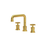 Rohl - ArmstrongE Widespread Lavatory Faucet With U-Spout - Unlacquered Brass