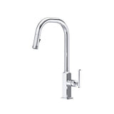 Rohl - ApothecaryE Pull-Down Kitchen Faucet With U-Spout - Polished Chrome