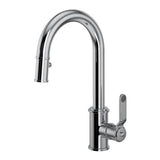Rohl - ArmstrongE Pull-Down Bar/Food Prep Kitchen Faucet - Polished Chrome