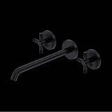Rohl - AmahleE Wall Mount Tub Filler Trim With C-Spout - Matte Black