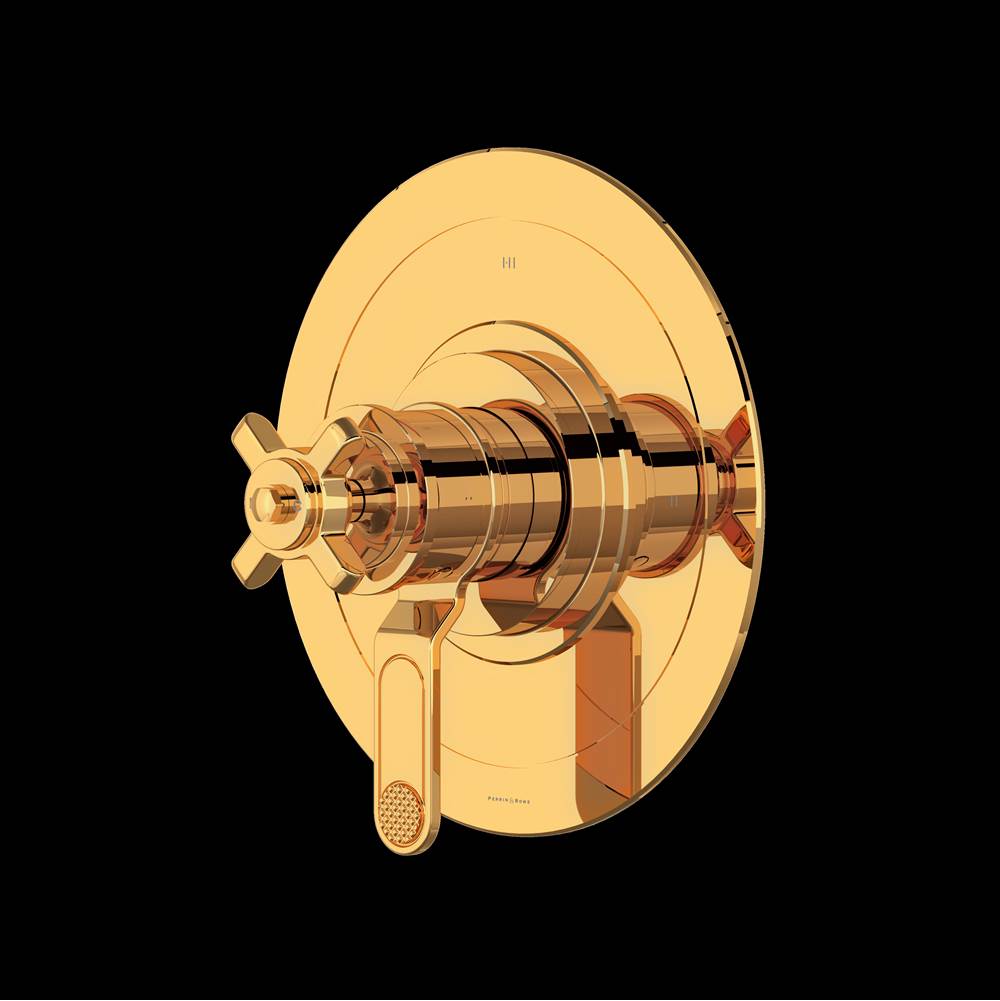 Rohl - ArmstrongE 1/2'' Therm & Pressure Balance Trim With 3 Functions - English Gold