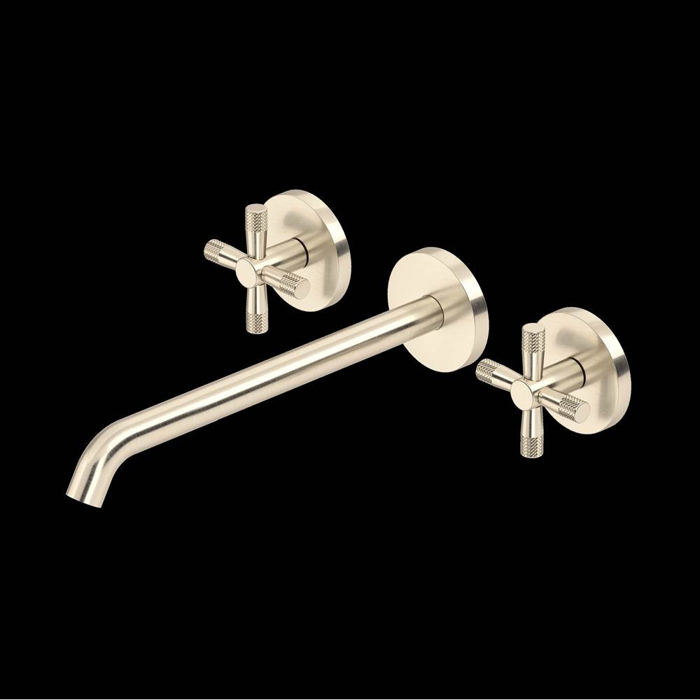 Rohl - AmahleE Wall Mount Tub Filler Trim With C-Spout - Satin Nickel