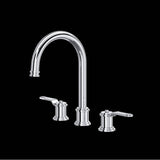 Rohl - ArmstrongE Widespread Lavatory Faucet With C-Spout - Polished Chrome