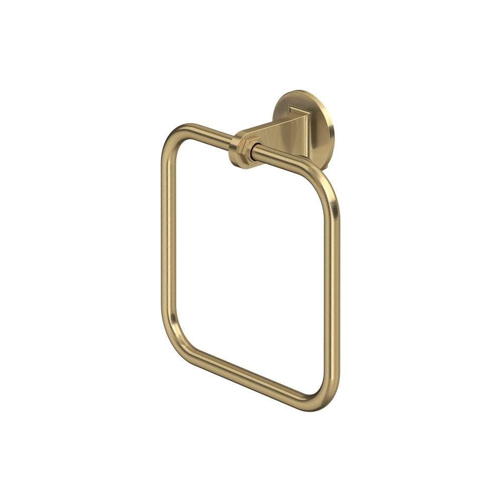 Rohl - ModelleE Towel Ring - Antique Gold