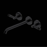 Rohl - AmahleE Wall Mount Tub Filler Trim With C-Spout - Matte Black