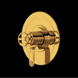 Rohl - ArmstrongE 1/2'' Therm & Pressure Balance Trim With 3 Functions - Unlacquered Brass