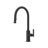 Rohl - ApothecaryE Pull-Down Kitchen Faucet With C-Spout - Matte Black