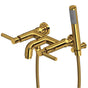 Rohl - CampoE Exposed Wall Mount Tub Filler - Unlacquered Brass