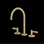 Rohl - AmahleE Widespread Lavatory Faucet With C-Spout - Antique Gold