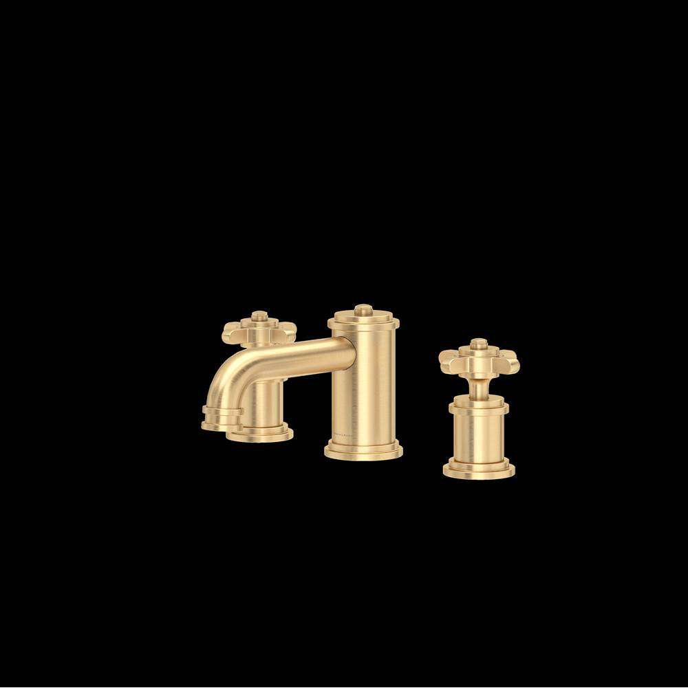 Rohl - ArmstrongE Widespread Lavatory Faucet With Low Spout - Satin English Gold