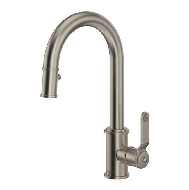 Rohl - ArmstrongE Pull-Down Bar/Food Prep Kitchen Faucet - Satin Nickel