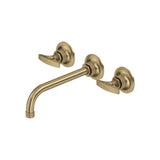 Rohl - Graceline Wall Mount Lavatory Faucet Trim - Antique Gold