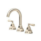 Rohl - Palladian Widespread Lavatory Faucet With C-Spout - Satin Nickel
