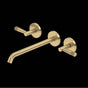 Rohl - AmahleE Wall Mount Tub Filler Trim With C-Spout - Antique Gold