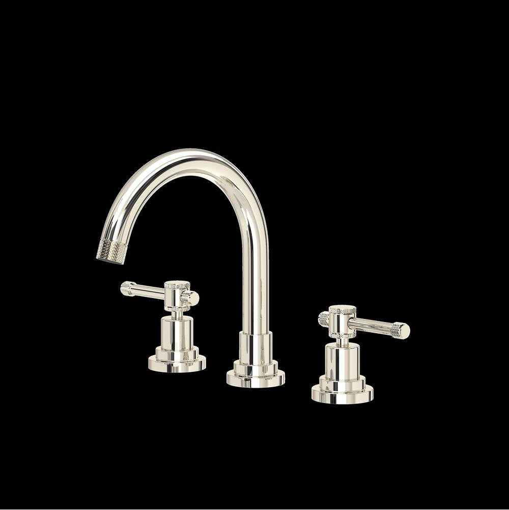 Rohl - CampoE Widespread Lavatory Faucet With C-Spout - Polished Nickel