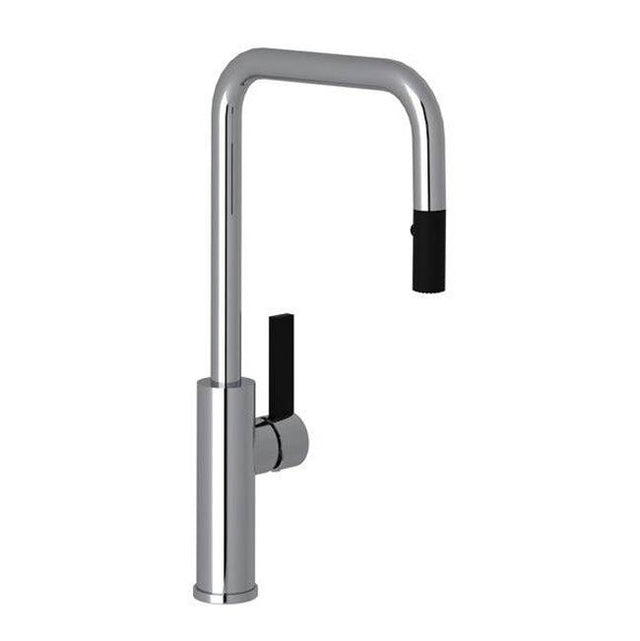 Rohl - TuarioE Pull-Down Kitchen Faucet With U-Spout - Polished Chrome