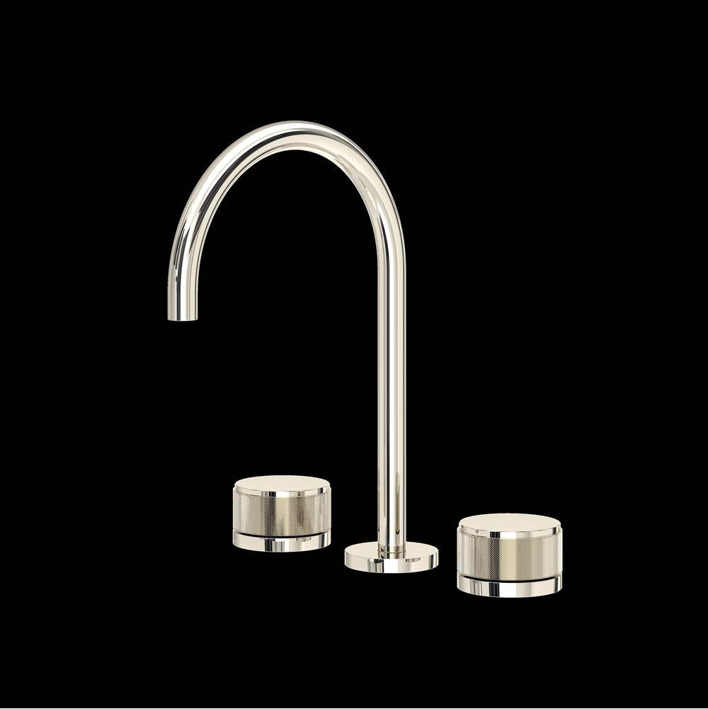 Rohl - AmahleE Widespread Lavatory Faucet With C-Spout - Polished Nickel