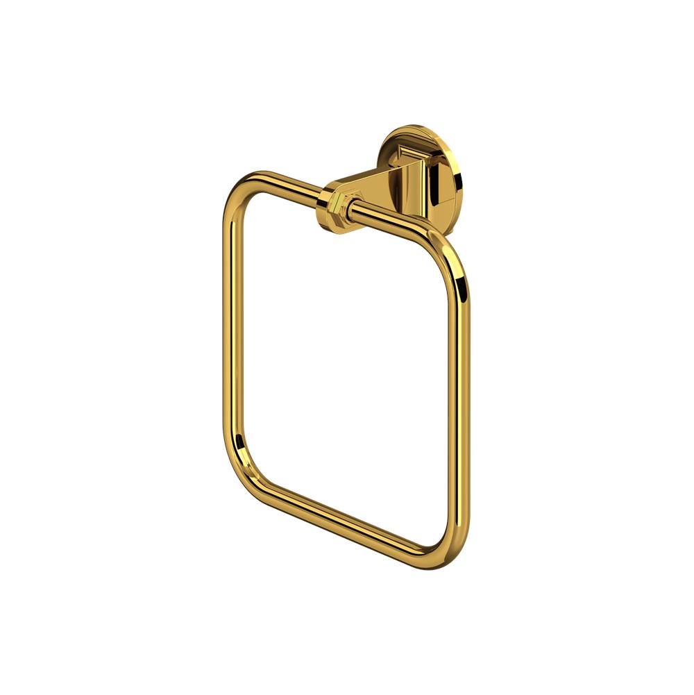 Rohl - ModelleE Towel Ring - Unlacquered Brass