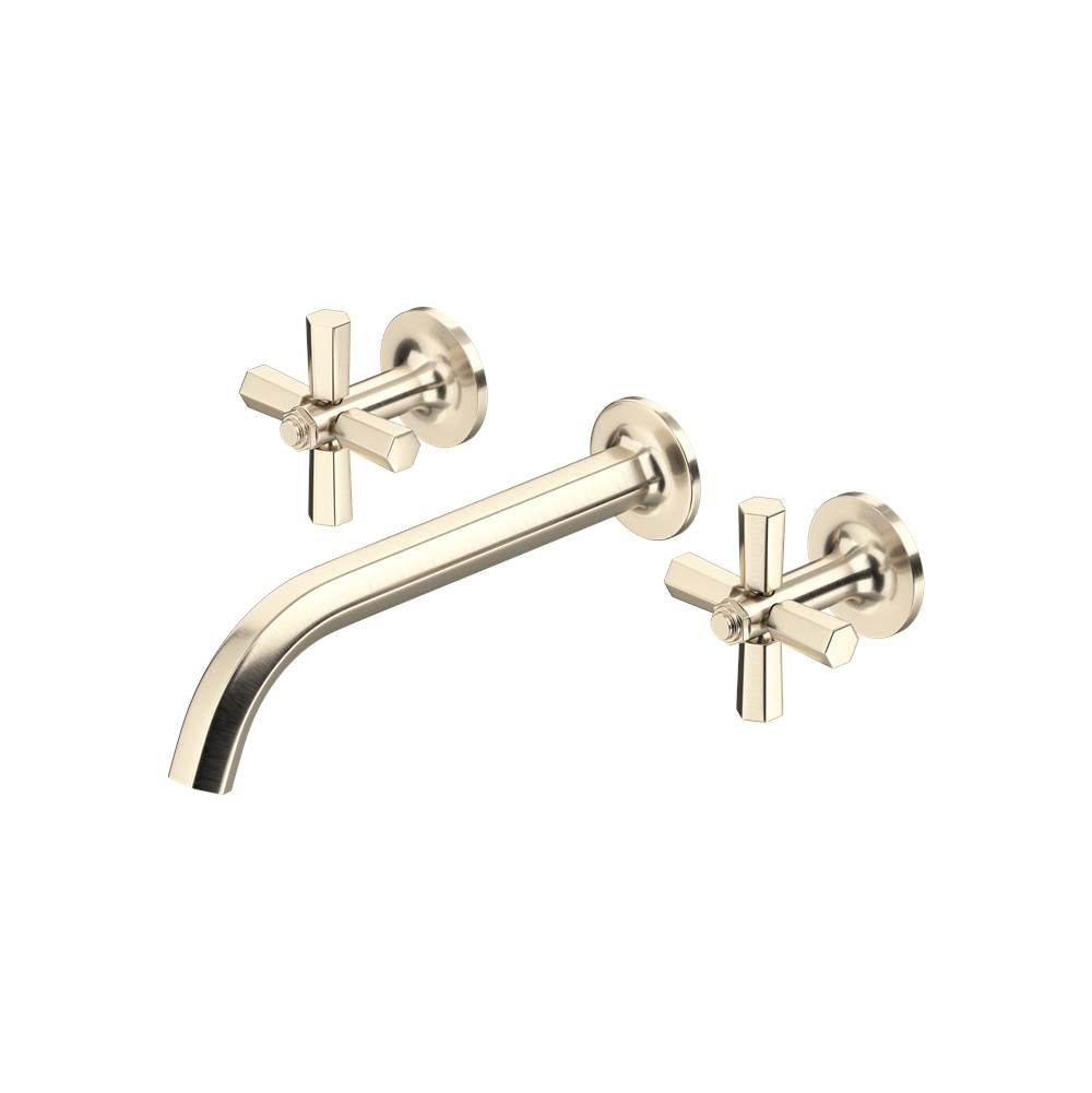 Rohl - ModelleE Wall Mount Lavatory Faucet Trim - Satin Nickel