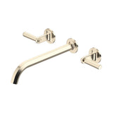 Rohl - ModelleE Wall Mount Tub Filler Trim With C-Spout - Satin Nickel