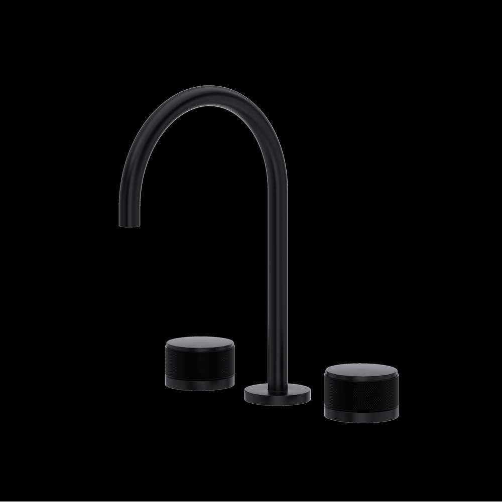 Rohl - AmahleE Widespread Lavatory Faucet With C-Spout - Matte Black