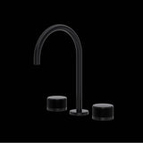 Rohl - AmahleE Widespread Lavatory Faucet With C-Spout - Matte Black