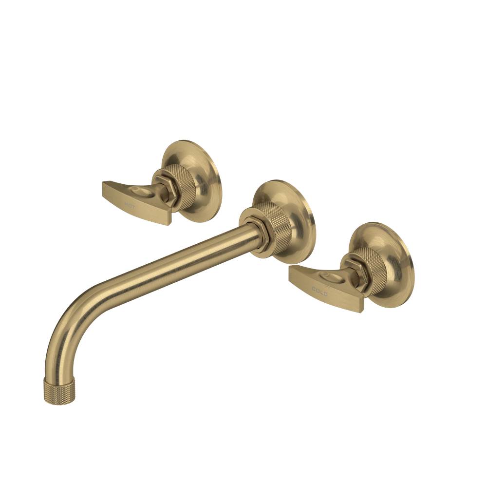 Rohl - Graceline Wall Mount Tub Filler Trim - Antique Gold