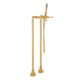 Rohl - Lombardia Floor Mount Tub Filler - Italian Brass