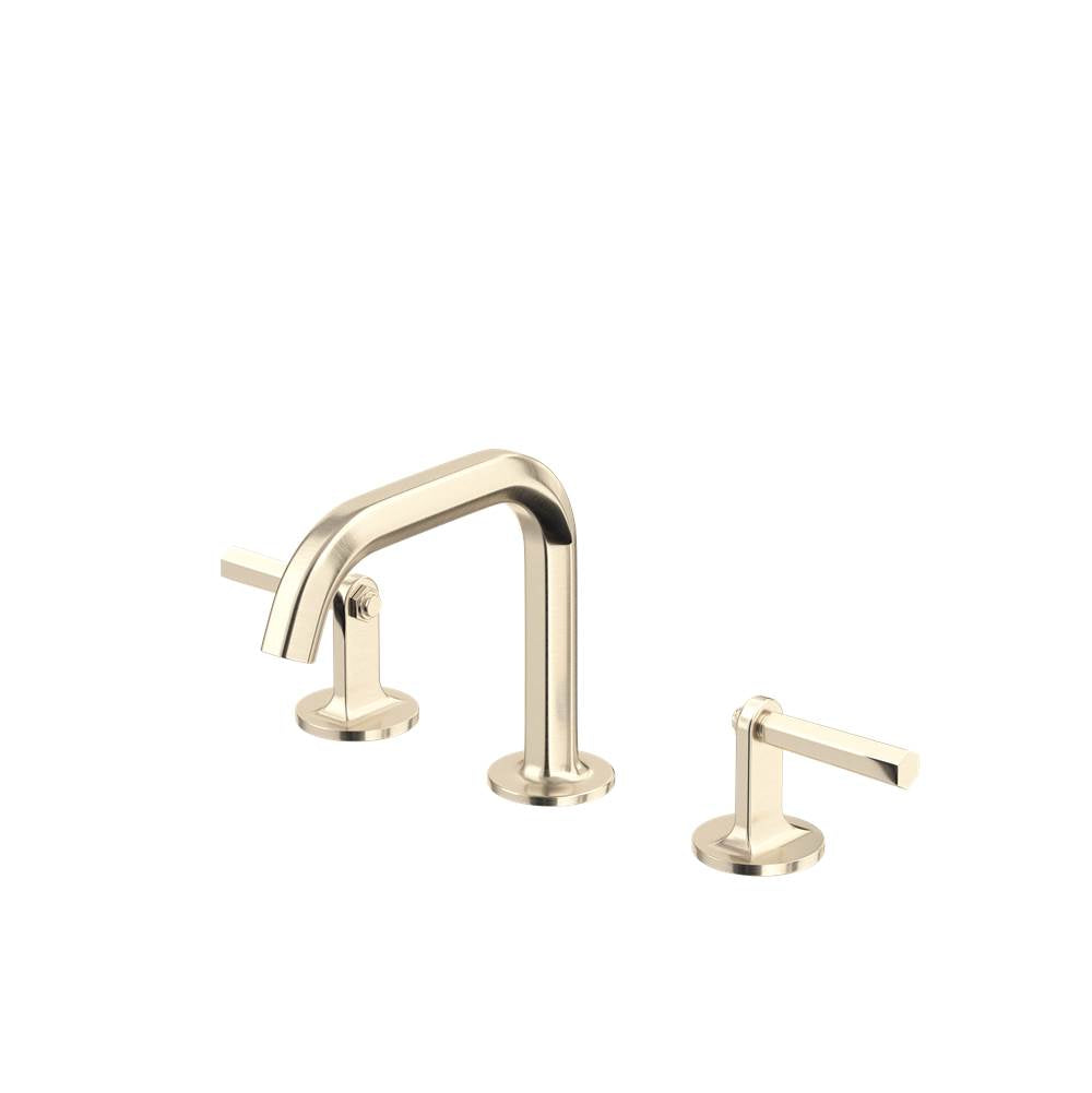 Rohl - ModelleE Widespread Lavatory Faucet With U-Spout - Satin Nickel