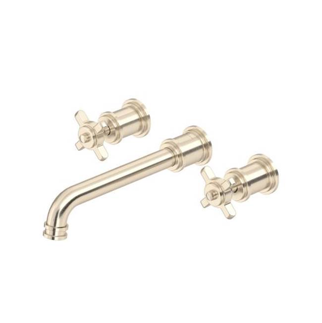 Rohl - ArmstrongE Wall Mount Lavatory Faucet Trim - Satin Nickel