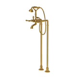 Rohl - Floor Mount Tub Filler - Unlacquered Brass