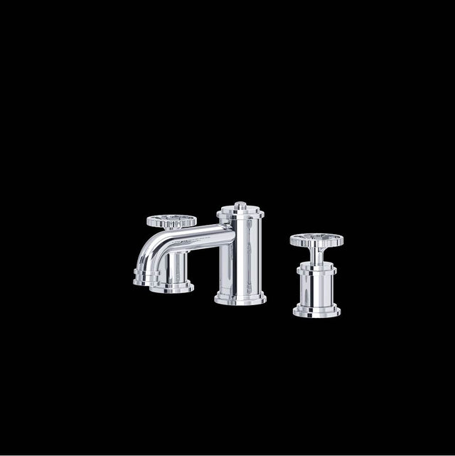 Rohl - ArmstrongE Widespread Lavatory Faucet With Low Spout - Polished Chrome